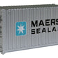 Walthers 949-8051 HO Maersk-Sealand 20'' Fully Corrugated Container
