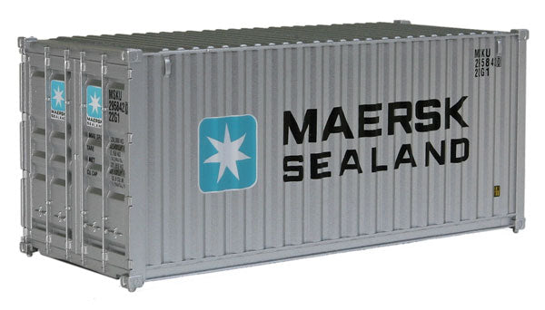 Walthers 949-8051 HO Maersk-Sealand 20'' Fully Corrugated Container