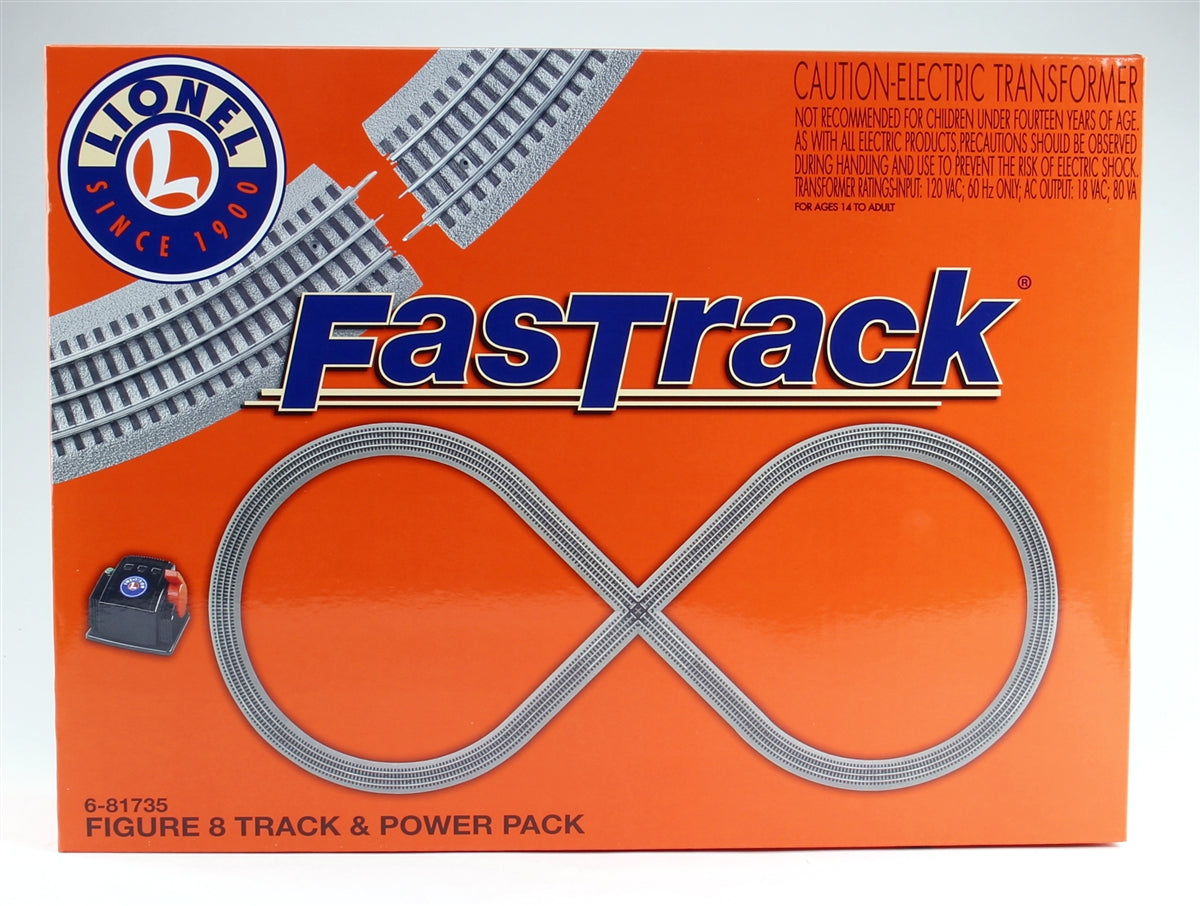 Lionel 6-81735 O FasTrack Figure-8 Track Expander Pack with CW-80 Power Pack