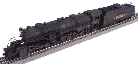 Lionel 6-82486 O Weathered Virginia Y3 2-8-8-2 Steam Locomotive #737