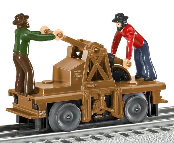 Lionel 6-81440 O Gauge Western Union Handcar
