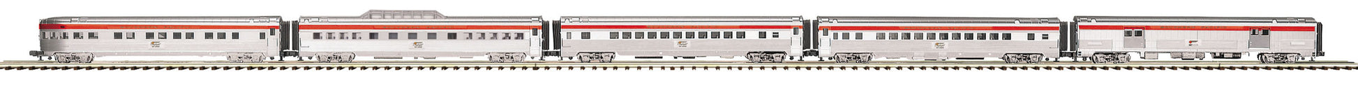 MTH 20-65244 O Southern Pacific 70' Streamlined Ribbed Passenger Set (Set of 5)