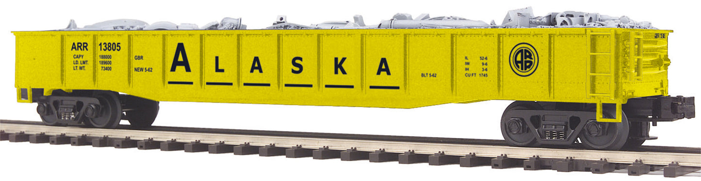 MTH 20-98979 O Alaska Gondola w/Junk Load #13802