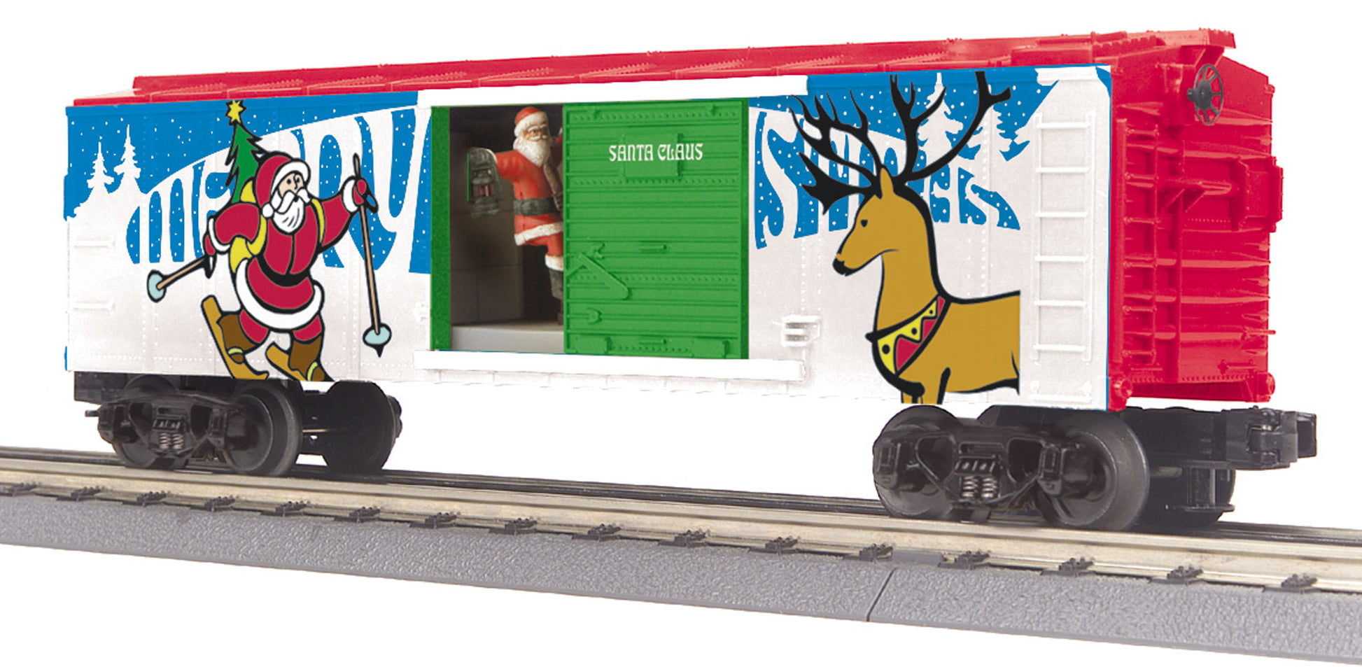 MTH 30-79430 O-27 Christmas Operating Boxcar w/Santa
