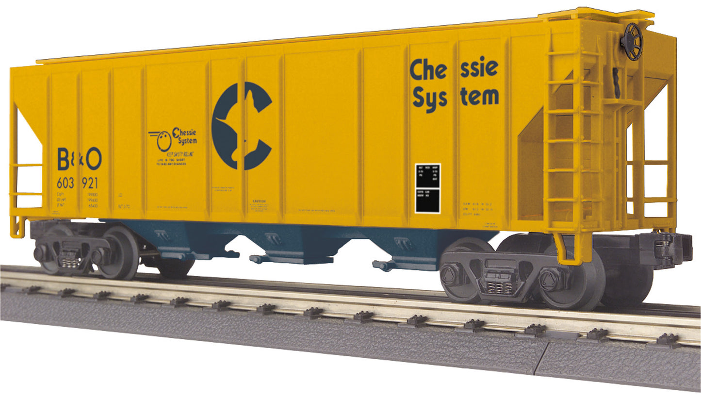 MTH 30-75486 O Gauge Baltimore & Ohio Chessie System Covered Hopper #603921