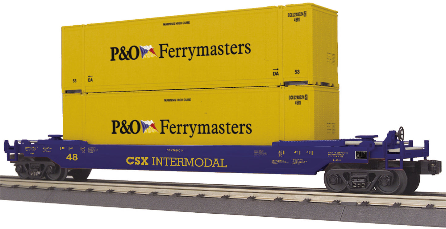 MTH 30-76541 O CSX Husky Stack Car w/ETD