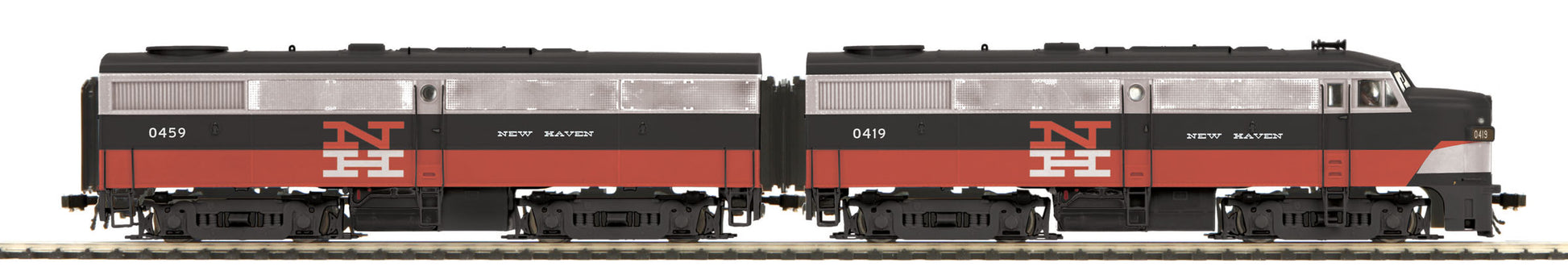 MTH 80-2203-0 HO FA-1 A/B Diesels NH #0419,0459/DCC Ready