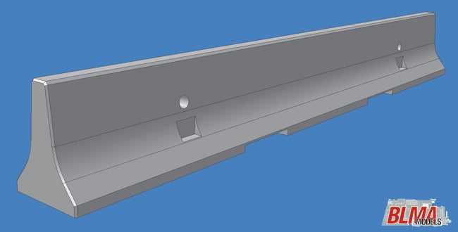 BLMA Models 8107 Concrete K-Rail Barrier