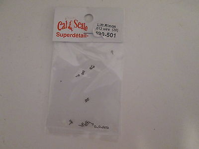 Cal Scale 190-501 HO Lift Rings .012" Wire (Pack of 20)