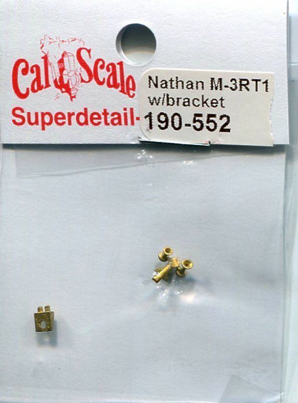 Cal Scale 190-552 HO Delaware & Hudson Nathan M-3RT1 Airhorns w/Bracket