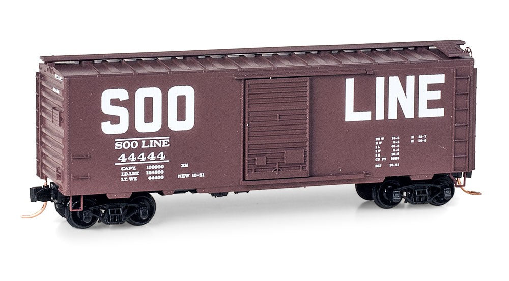 Micro-Trains 02000900 N SOO Line 40' Standard Single Door Boxcar #44444