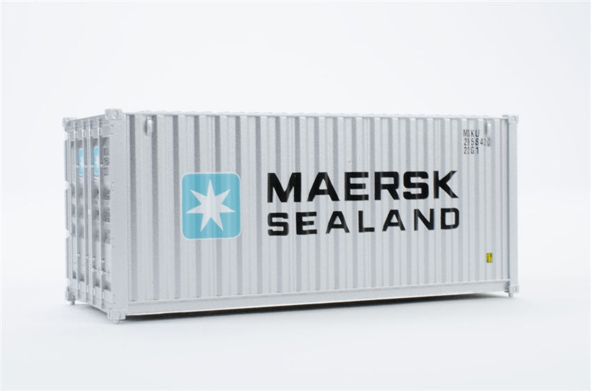 Walthers 949-8051 HO Maersk-Sealand 20'' Fully Corrugated Container