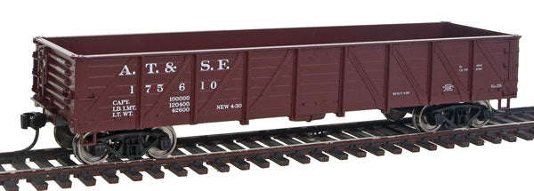 Walthers 910-5664 HO Scale Atchison Topeka Santa Fe 50' Gondola #175610