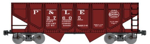 Accurail 2805 HO Pittsburgh & Lake Erie 55-Ton Panel-Side 2-Bay Hopper Kit