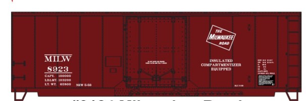 Accurail 3124 HO MILW RD 40' BOXCAR