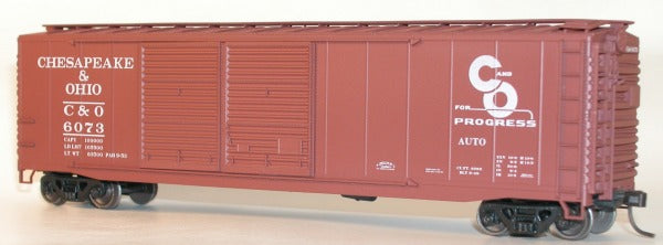 Accurail 5227 HO Chesapeake & Ohio 50' AAR Steel Double-Door Boxcar Kit