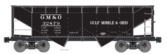 Accurail 7724 HO Gulf, Mobile & Ohio 50-Ton Offset-Side 2-Bay Hopper Kit #32879