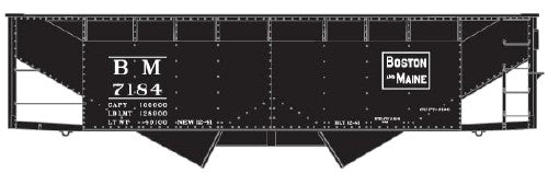 Accurail 7727 HO B&M OFFSET TWIN HOPPER