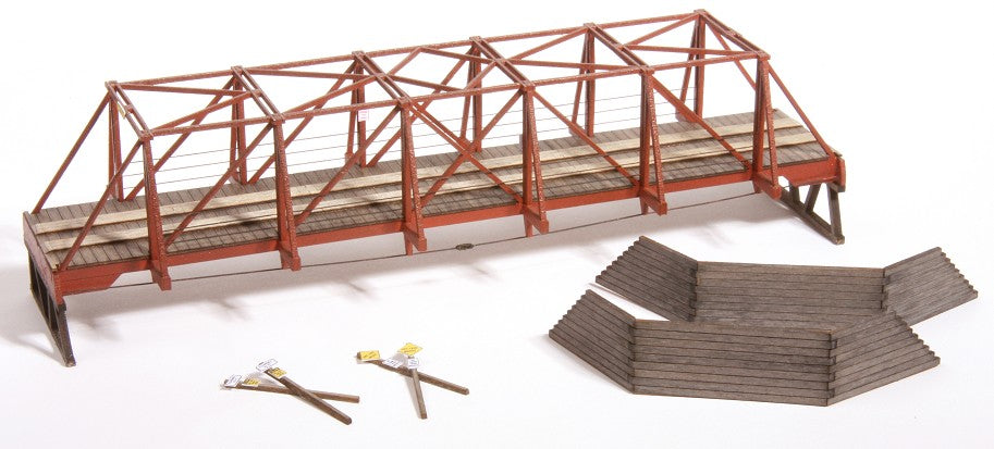 American Model Builders 727 Laser Art Wood Truss Auto Bridge HO Scale Kit