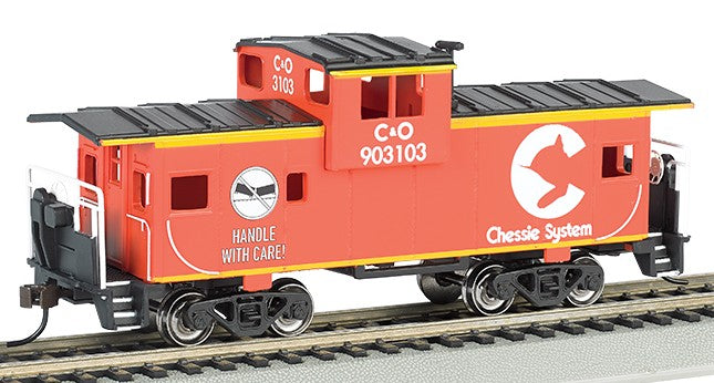 Bachmann 17726 HO Chessie System 36' Wide-Vision Caboose #903103