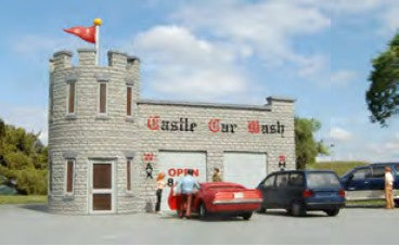 Bachmann 35210 HO Assembled Castle Car Wash Roadside U.S.A. Building