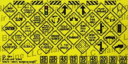Blair Line 010 N Trafic Warning Signs #4