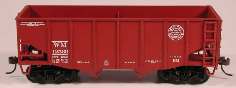 Bowser 56940 HO 55t Fish Belly Hopper WM(Circle) #12501