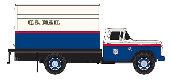 Classic Metal Works 30427 HO Mini Metals U.S Mail 1960 Ford Box Delivery Truck