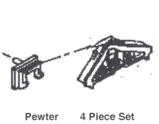 Details West 235-293 HO Scale Re-Rail Frog w/ Brackets for D&RGW UP (Pack of 4)