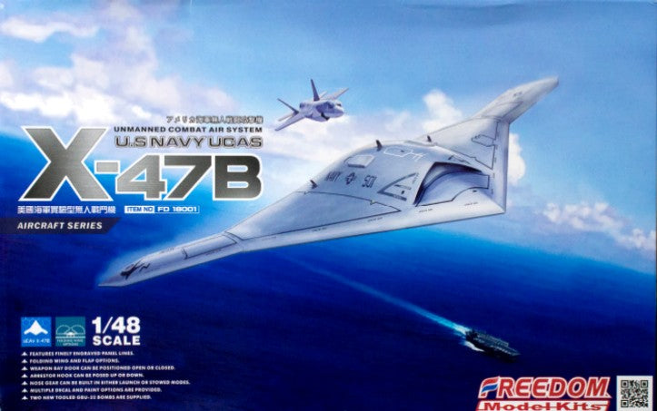 Freedom Model Kits 18001 1:48 U.S Navy UCAS X-47B Aircraft Plastic Model Kit