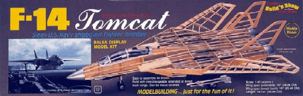 Guillows 1402 1:40 F14 Tomcat Military Aircraft Plane Model Kit