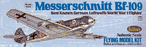 Guillows 505 1:30 Messerschmitt BF-109 Balsa Airplane Kit