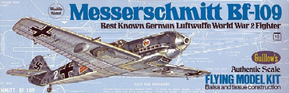 Guillows 505 1:30 Messerschmitt BF-109 Balsa Aircraft Plane Model Kit