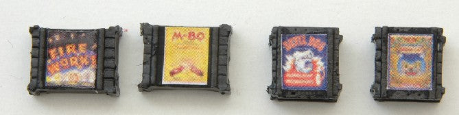 JL Innovative Design 526 HO Black Crates Fireworks (Pack of 4)