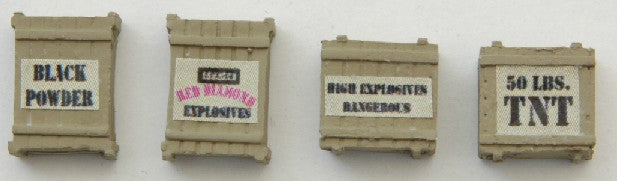 JL Innovative Design 532 HO Crates Explosives/TNT (Pack of 4)