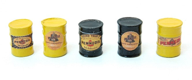 JL Innovative Design 578 HO Pennzoil Oil Barrels (5)