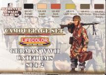 Lifecolor CS5 German WWII Uniforms #2 Camouflage Acrylic Set (6 22ml Bottles)