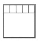 Tichy 8188 HO 115"  x 118" Store Front Window (Pack of 3)