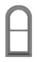 Tichy 8201 HO 30" x 72" 1/1 Double Hung Window (Pack of 12)