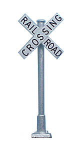 Tomar Industries 869 HO Railroad Crossbucks with Track Numbers (2)