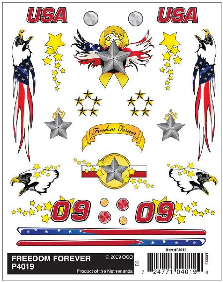 PineCar P4020 Rock Star Dry Transfer Decals