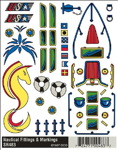Pinecar SR484 Sailboat Racer Puff Decals