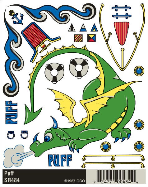 Pinecar SR485 Sailboat Racer Comet Decals