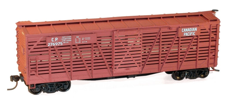 Accurail 4711.2 HO Scale Canadian Pacific 40' Wood Stock Car Kit Road #: 276975