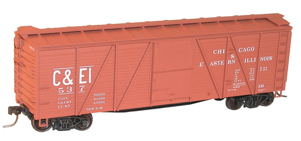 Accurail 7207 HO  C&EI 40' SIngle Sheath Wood Boxcar