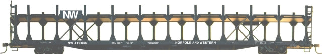 Accurail 9207 HO Norfolk & Western 89' Bi-Level Open Auto Rack Kit