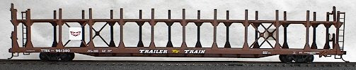 Accurail 9212 HO Gulf, Mobile & Ohio 89' Bi-Level Open Auto Rack Kit