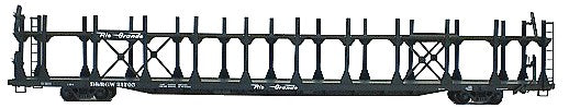 Accurail 9226 HO Denver & Rio Grande Western 89' Bi-Level Open Auto Rack