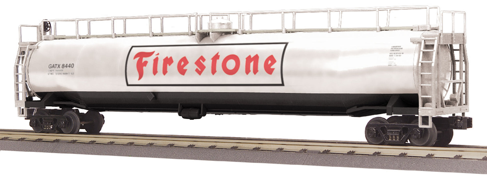MTH 30-73428 O GATX Firestone 33,000g Tank Car #8440