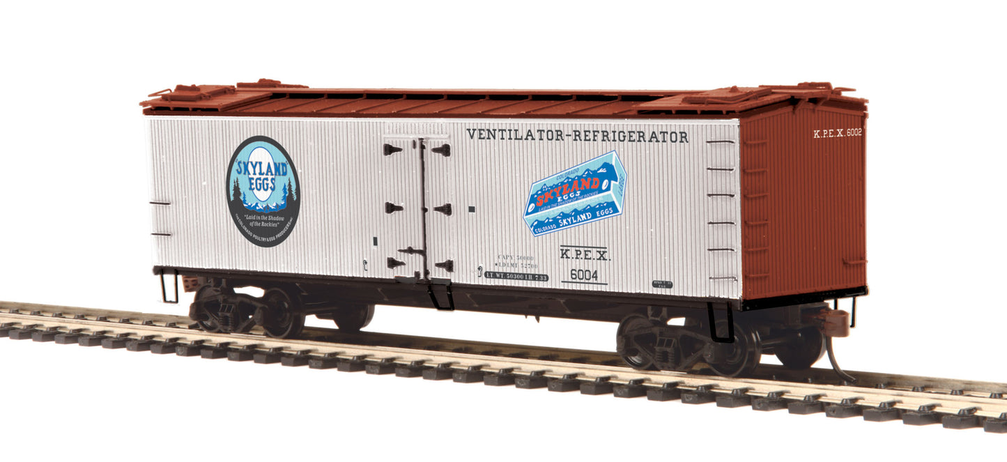 MTH 80-94026 HO Skyland Eggs R40-2 Wood Reefer #6004